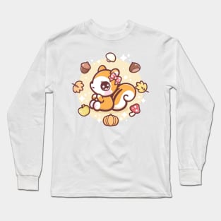 cute risu Long Sleeve T-Shirt